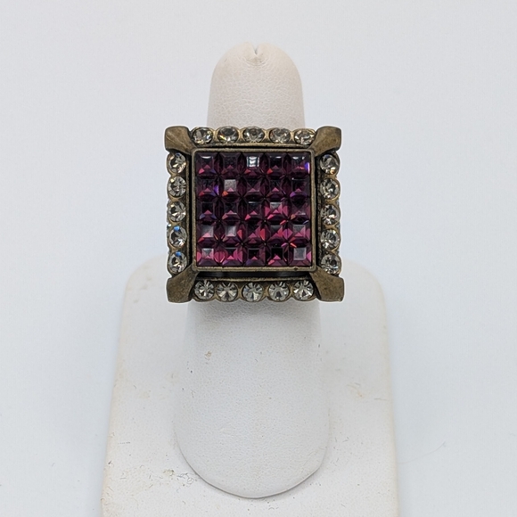 Heidi Daus Jewelry - Heidi Daus Purple Crystal Square Ring